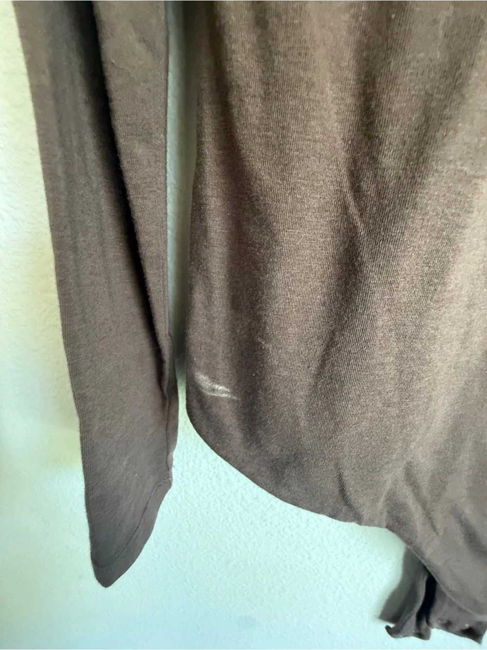 nuuds Chocolate Brown Scoop Neck Tee